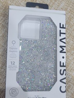 case-mate Silver Holographic Glitter MagSafe Case for iPhone